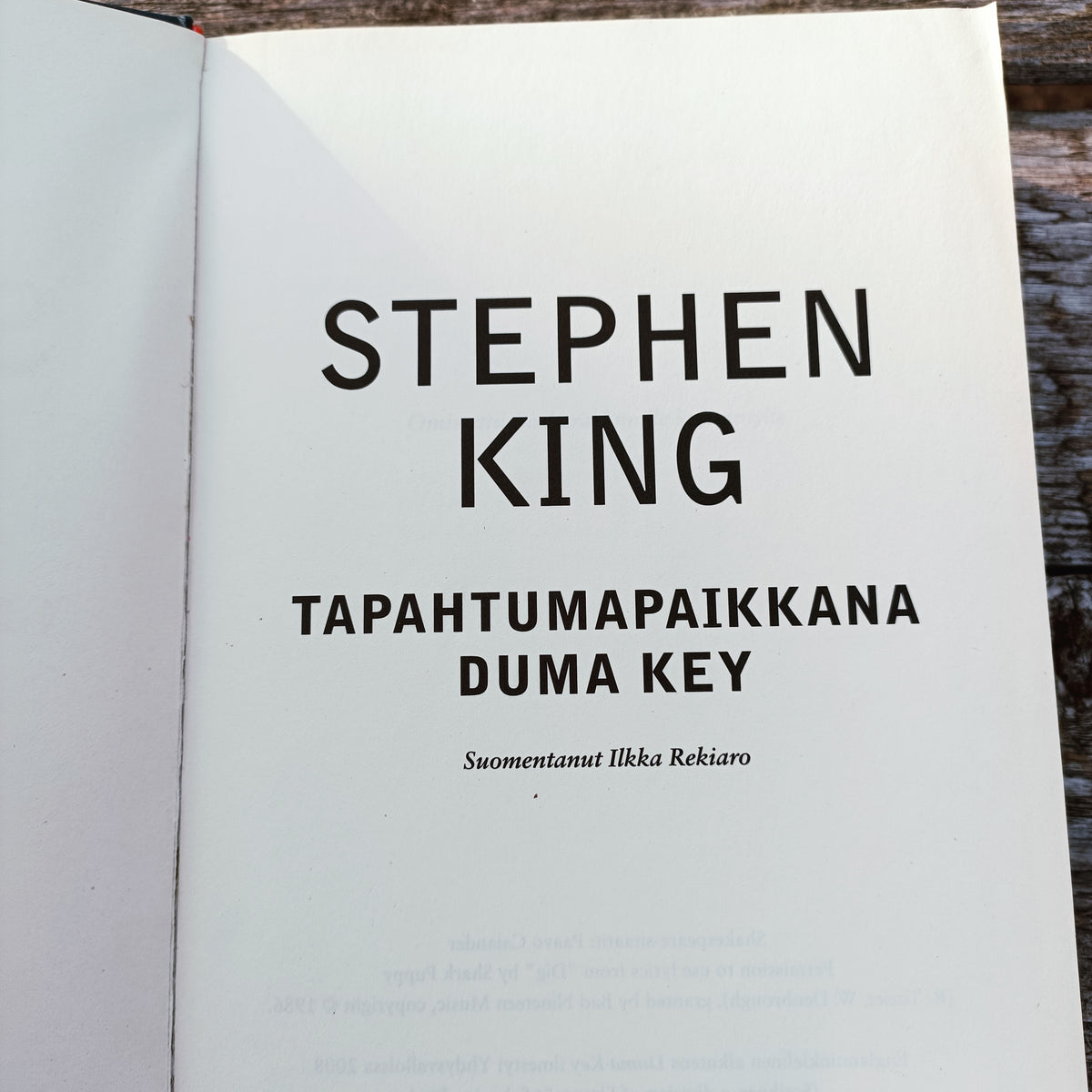 Tapahtumapaikkana Duma Key - Stephen King