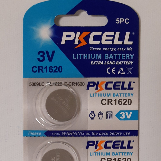 Litiumparisto CR1620 3V PKCell 5 kpl