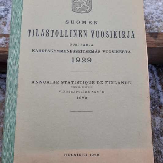 Suomen tilastollinen vuosikirja 1929