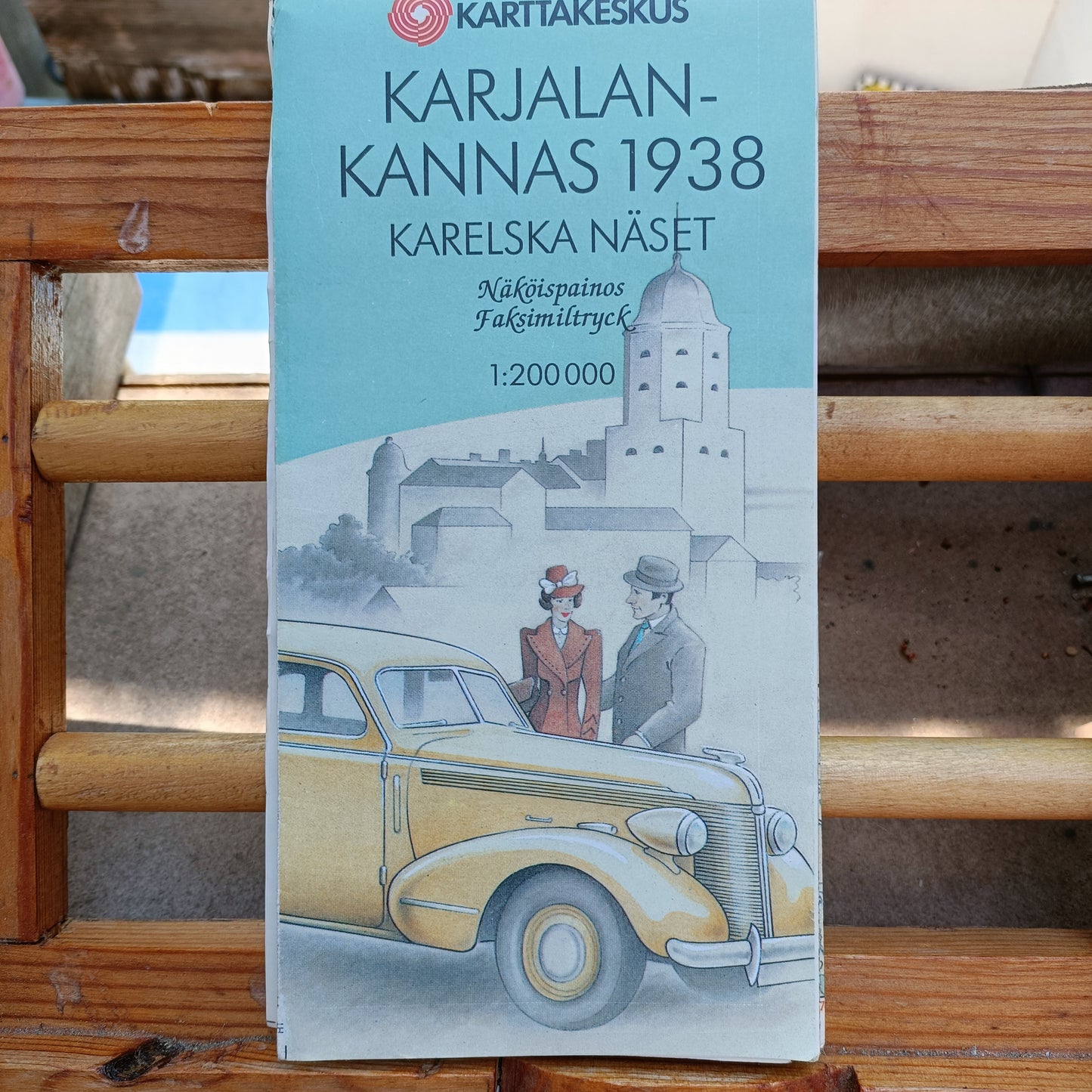 Karjalan kannas 1938 näköispainos - kartta *