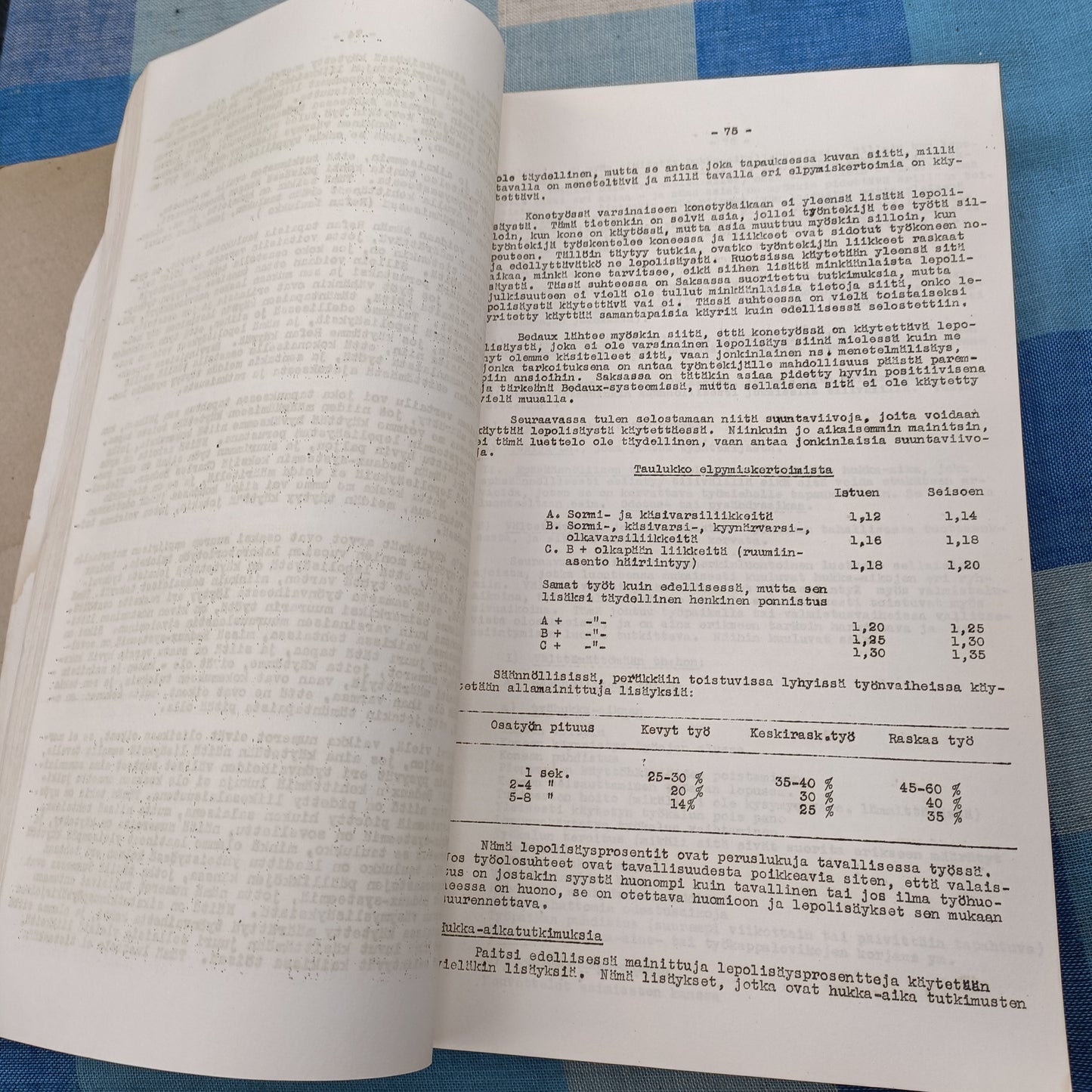 Ammattien Edistämislaitoksen ja Oy Arabia Ab:n järjestämät Työnjohtajakurssit 3.9-25.10.1945