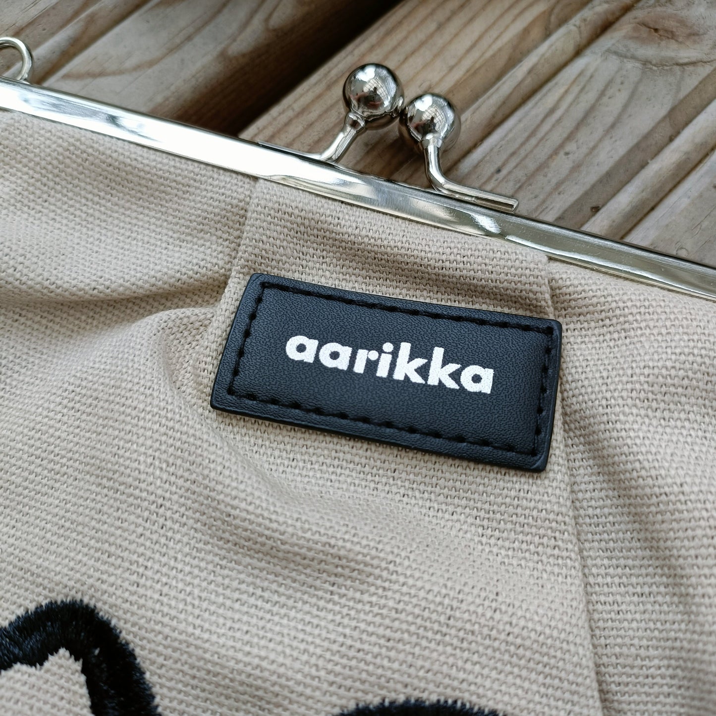 Aarikka Sofia beige olkalaukku