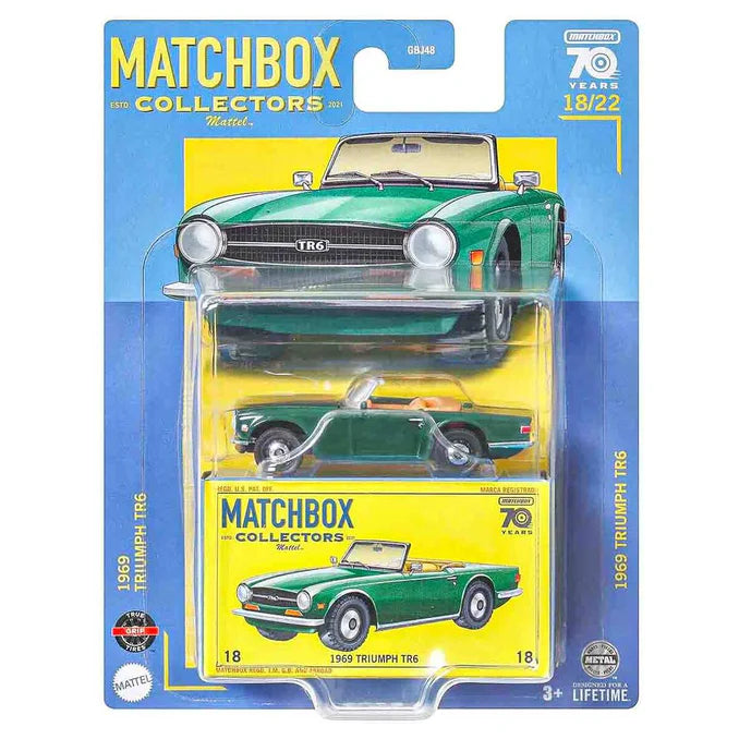 Matchbox Collectors 70 Years - 1969 Triumph TR6 Car - 1:64