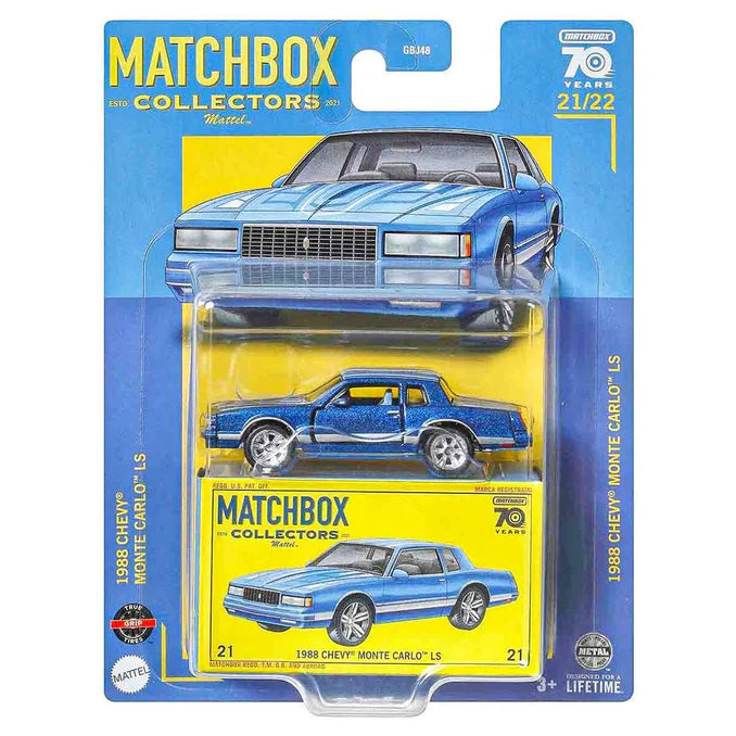 Matchbox Collectors 70 Years - 1988 Chevy Monte Carlo LS Car - 1:64