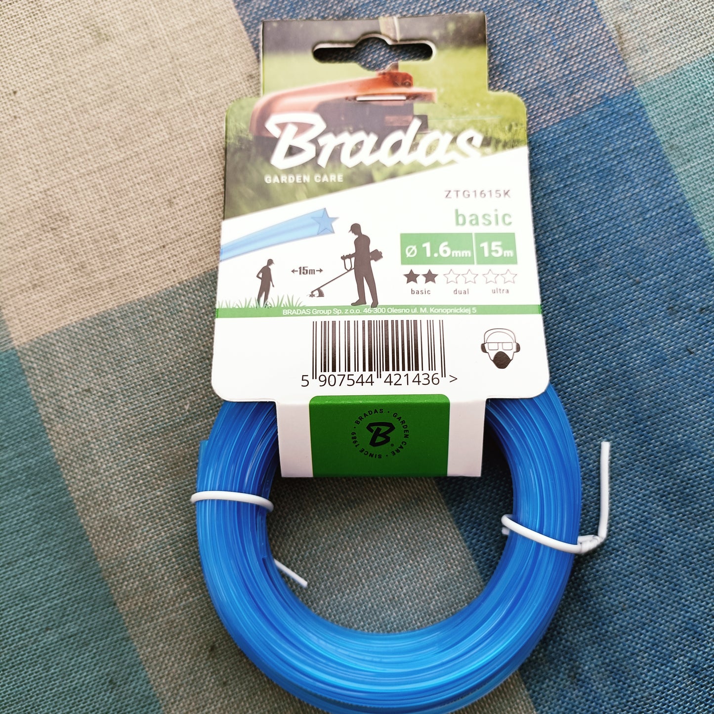 Trimmerin siima 1,6mm x 15m