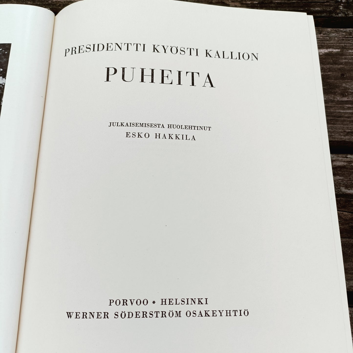 Presidentti Kyösti Kallion puheita