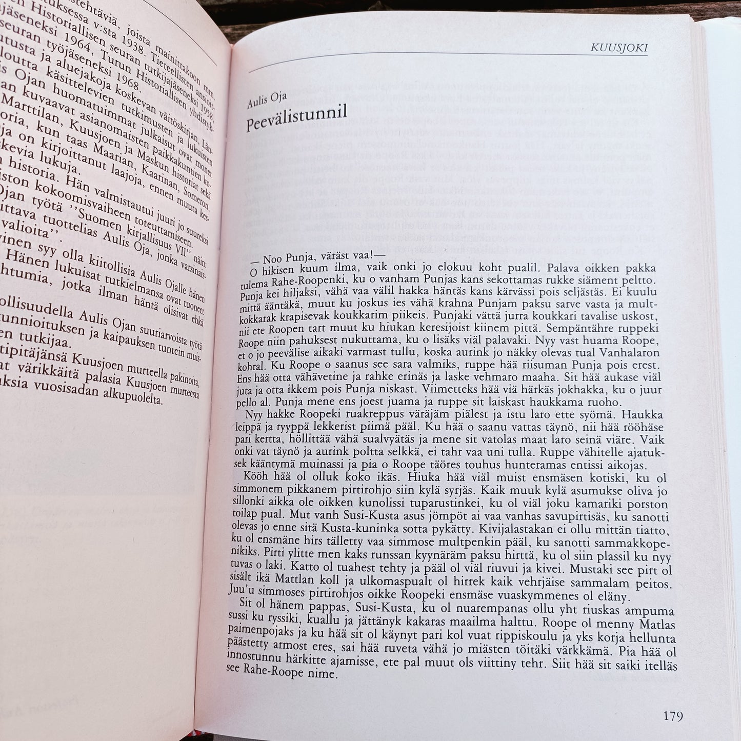 Arkjoelämän toilauksi - Salon seudun murreantologia - signeerattu