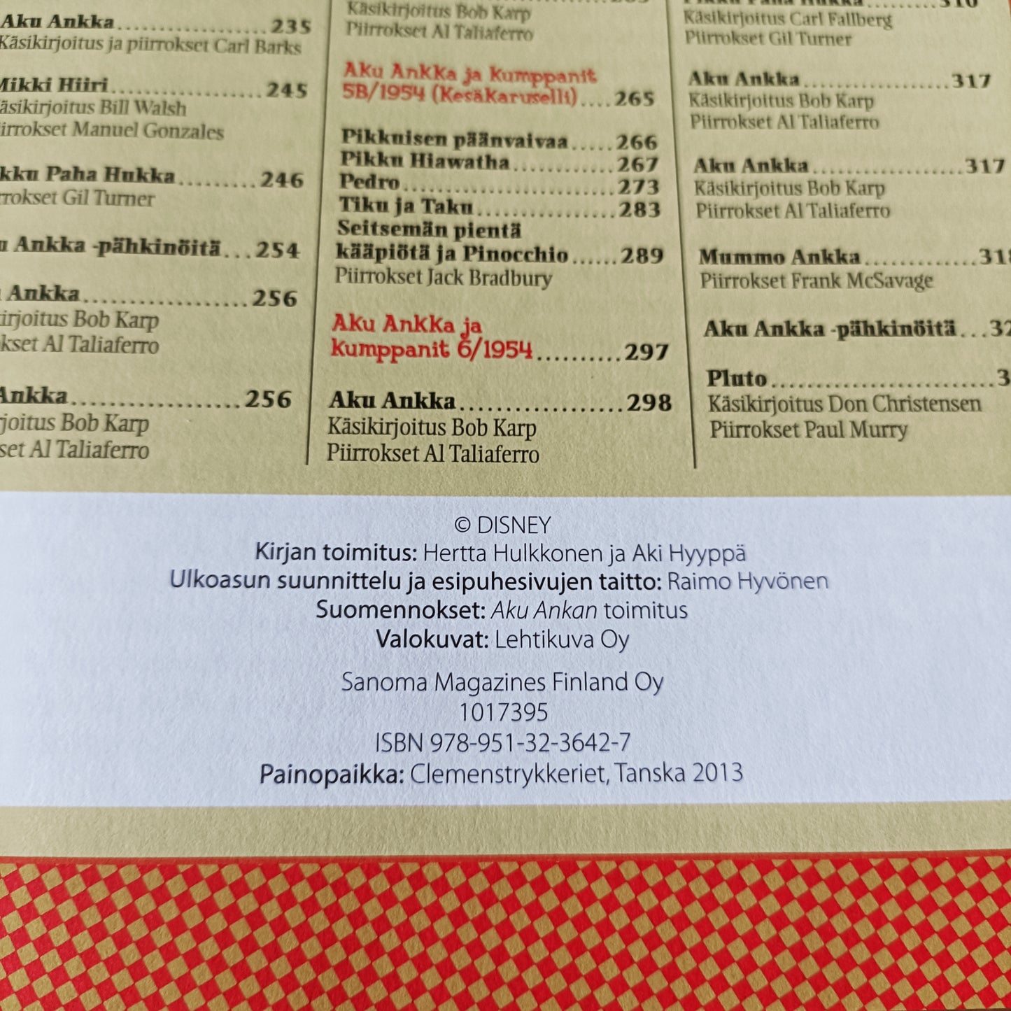Aku Ankka ja kumppanit - Näköispainos vuosikerrasta 1954 osa 1