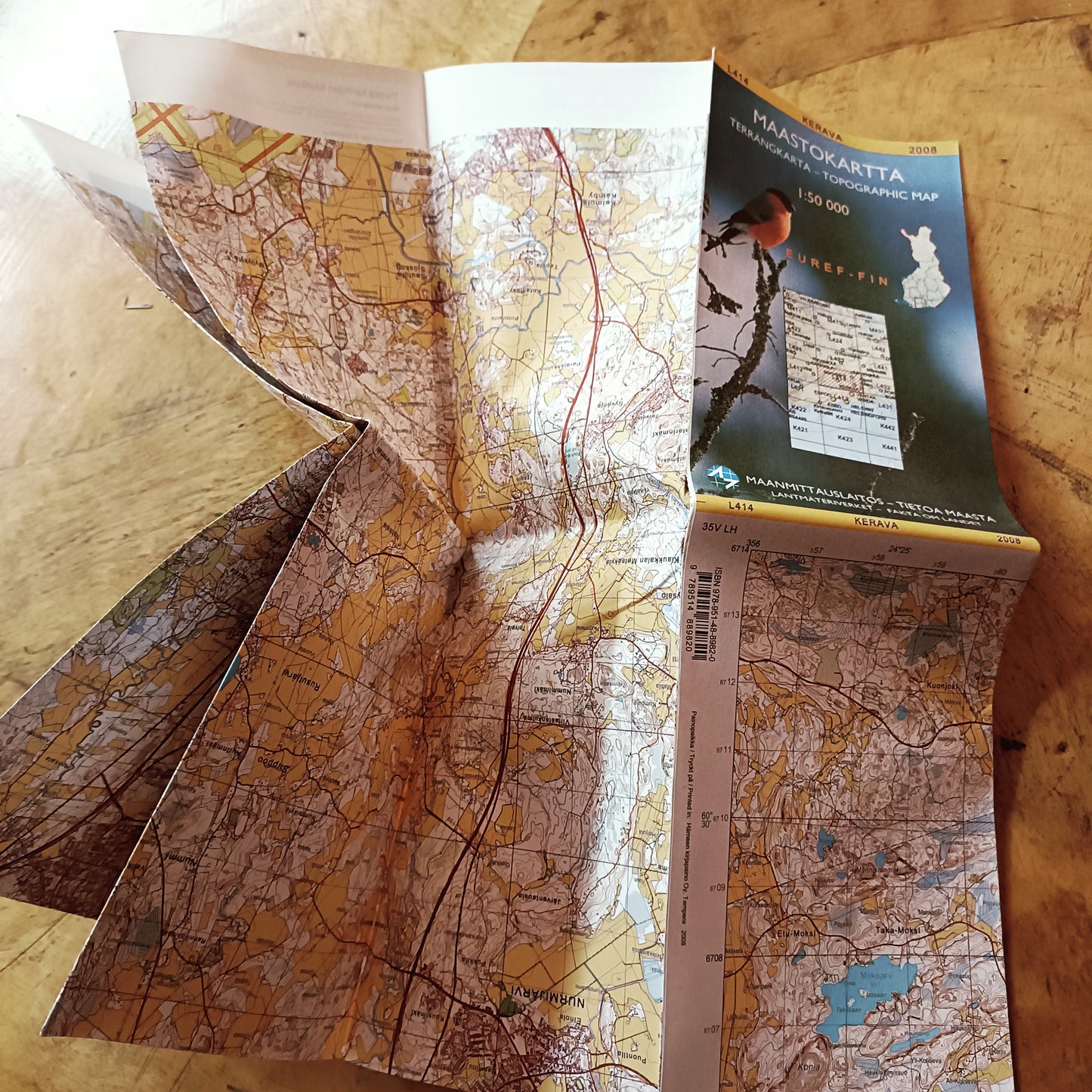 Maastokartta Kerava 2008 - 1:50000