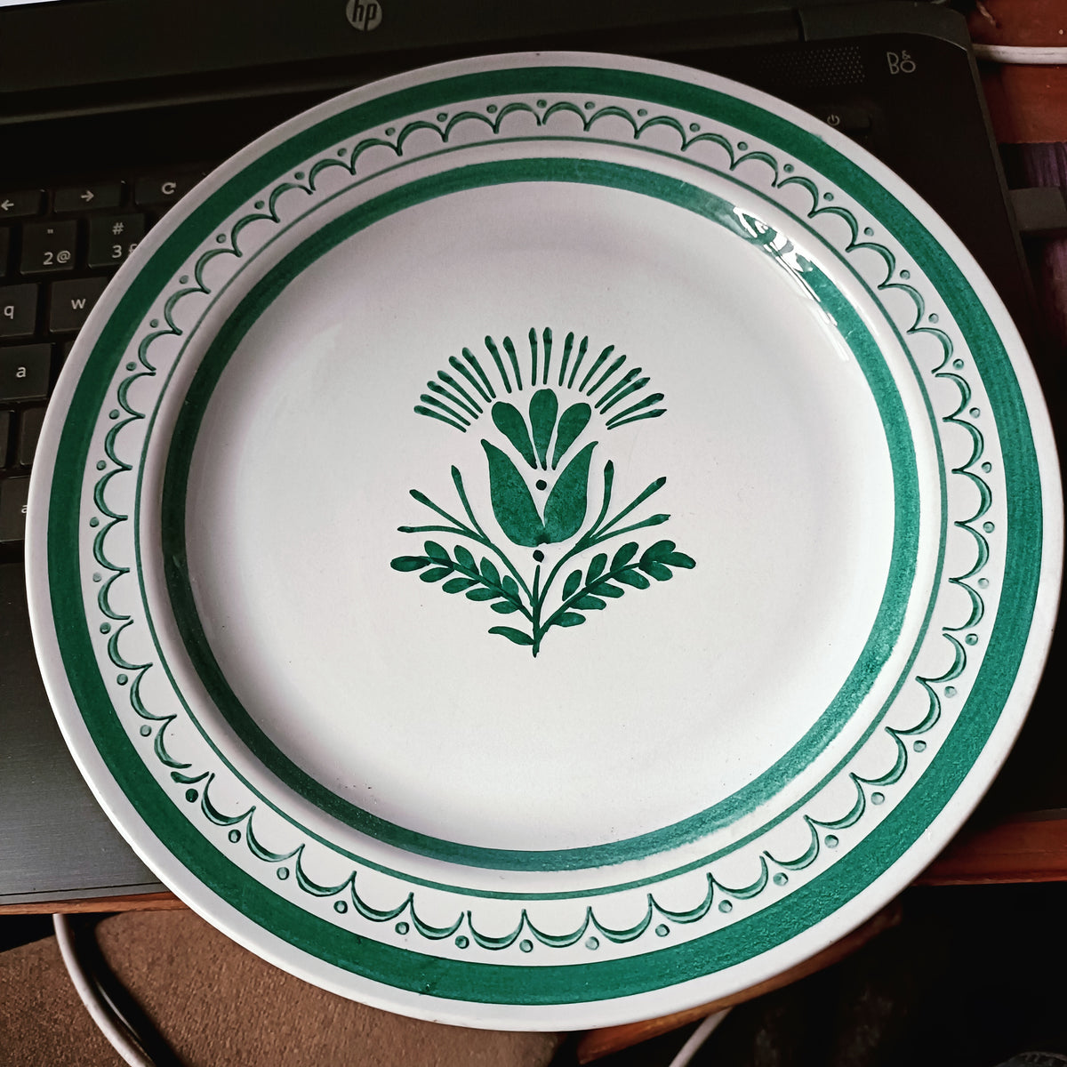 Arabia Green Thistle lautanen