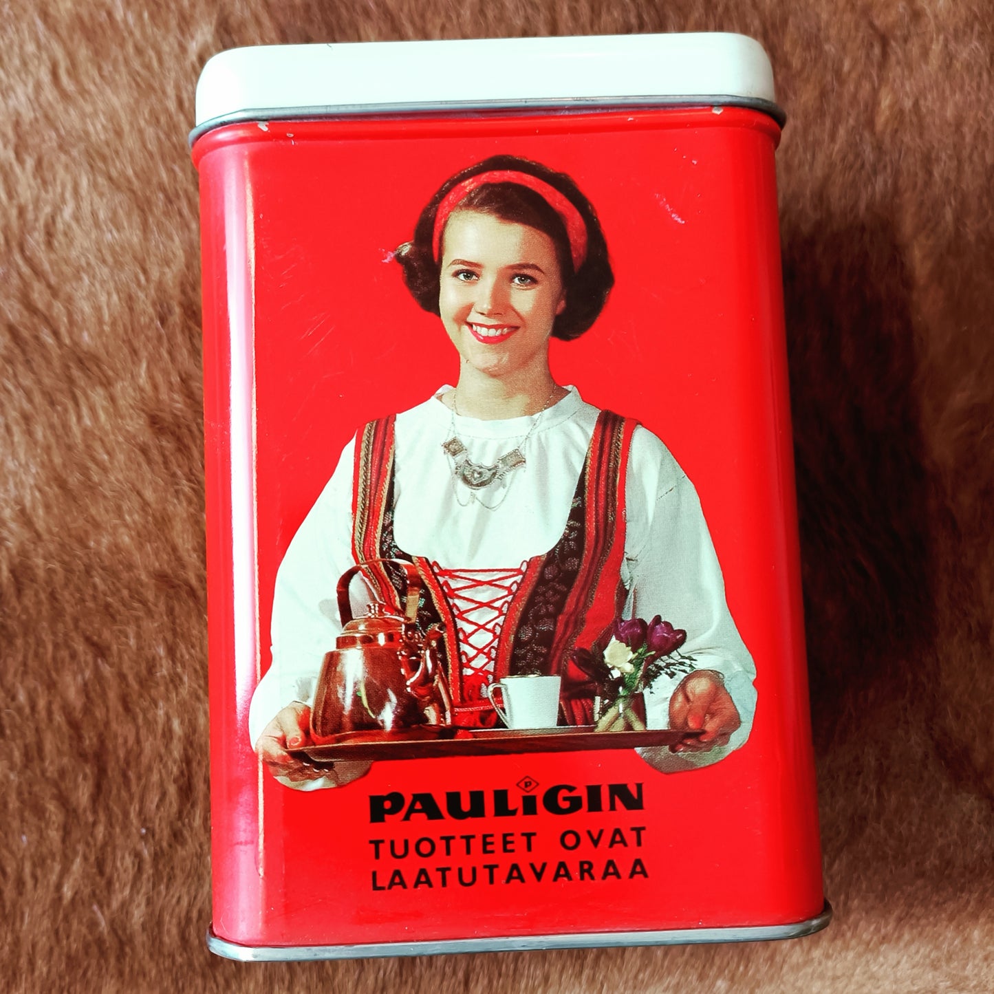 Paulig Paula-tyttö kahvi peltipurkki *