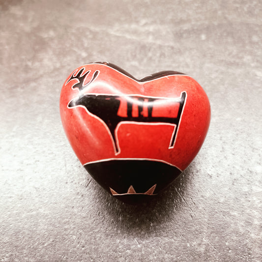 Punainen sydänkivi - Voimakivi - Poro