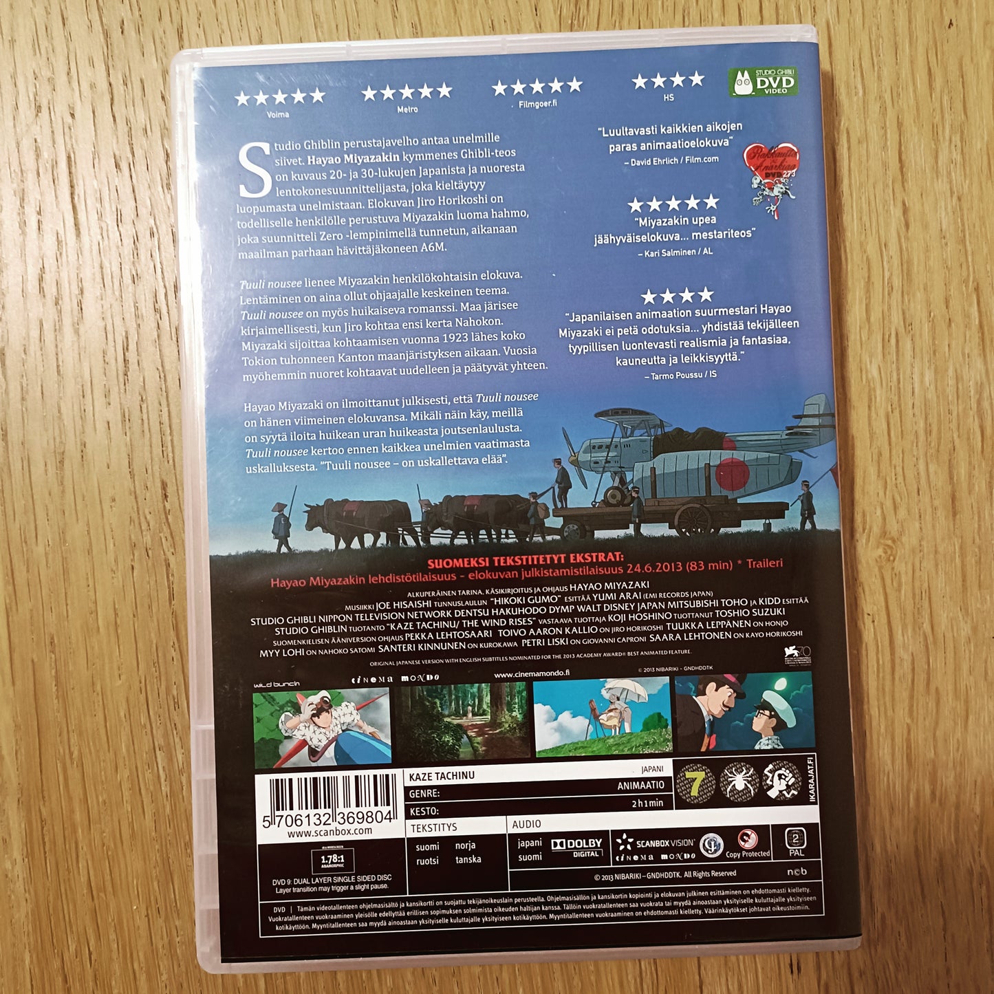 Tuuli nousee - Hayao Miyazaki - DVD