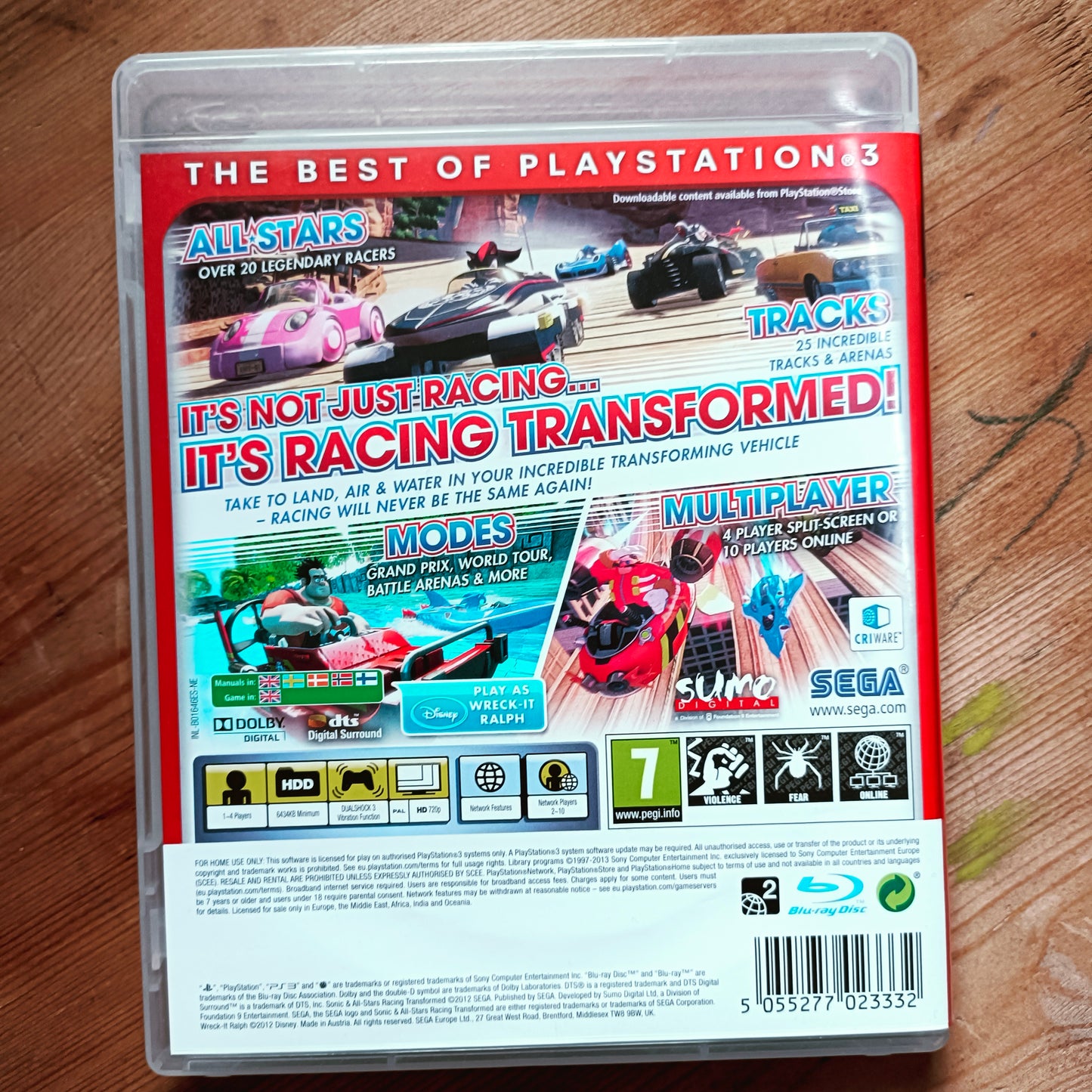 Sonic & All-Stars Racing Transformed - PS3