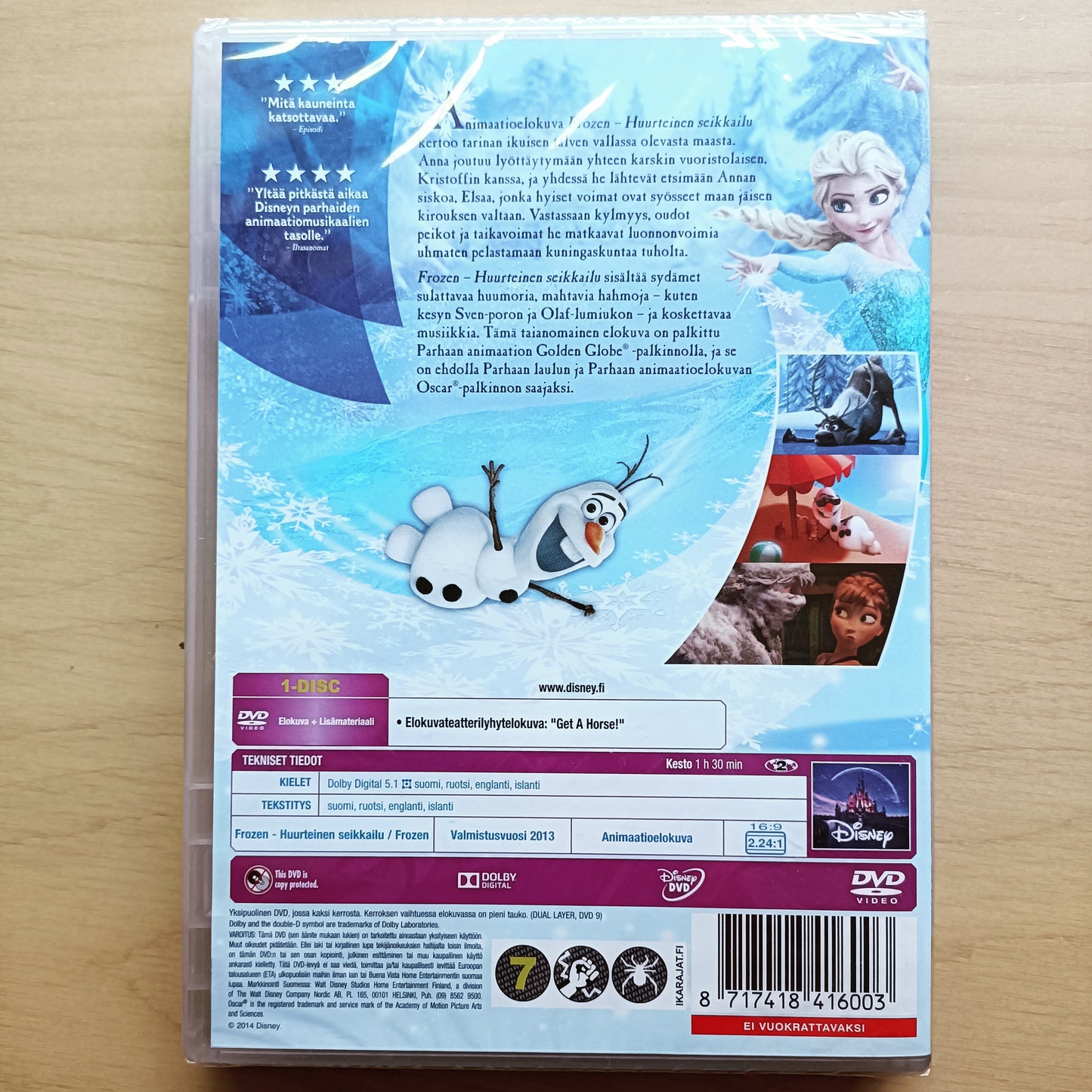 Frozen - Huurteinen seikkailu - Walt Disney 52. Klassikko - DVD