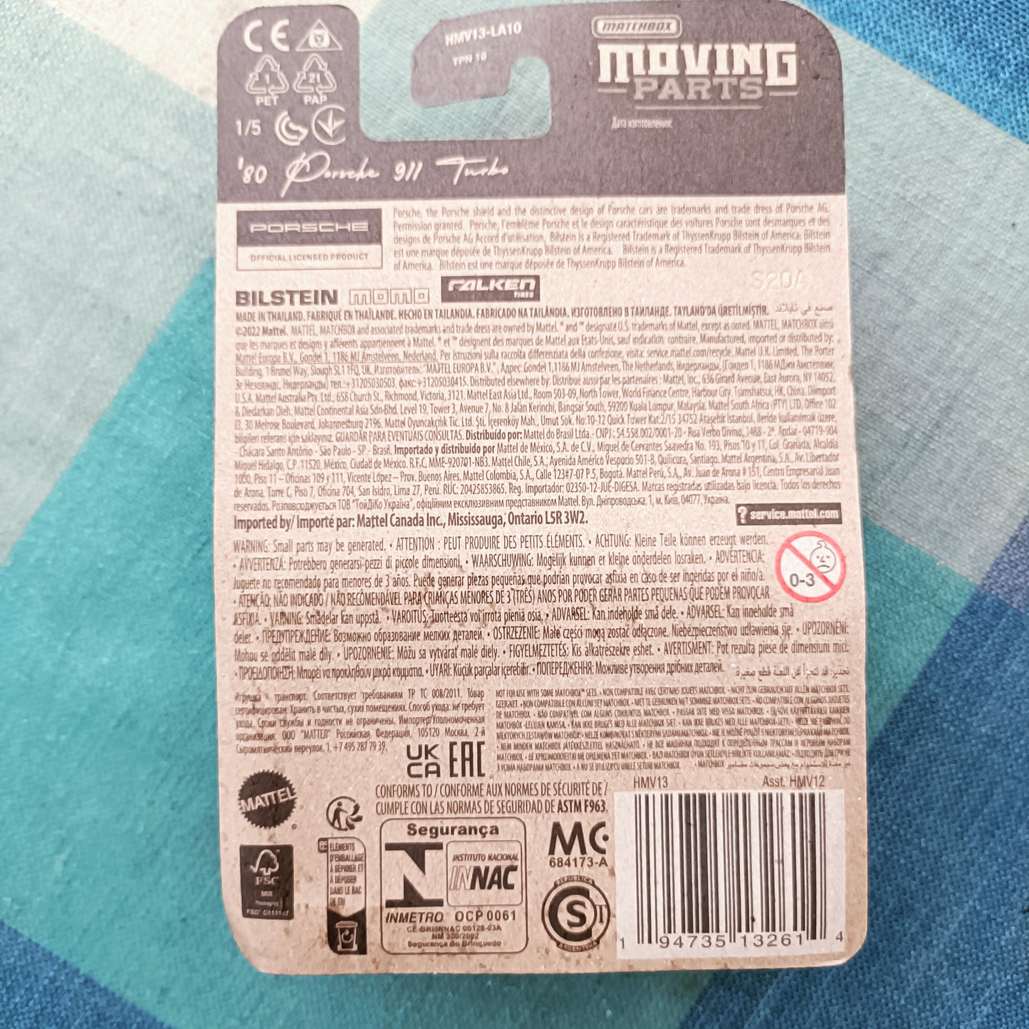 Matchbox '80 Porsche 911 Turbo - 70 Years - Orange - 1:64