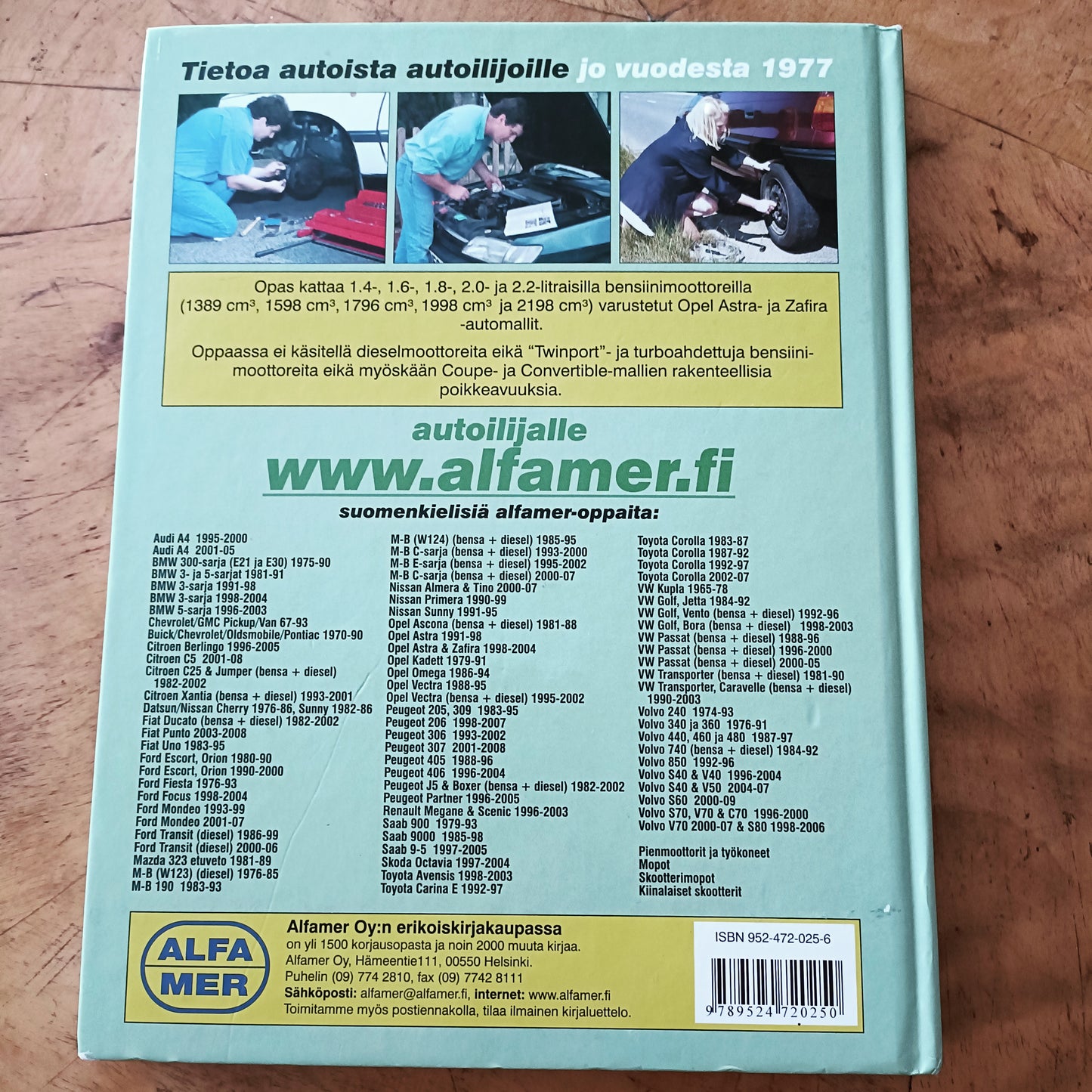 Opel Astra & Zafira 1998-2004 korjausopas