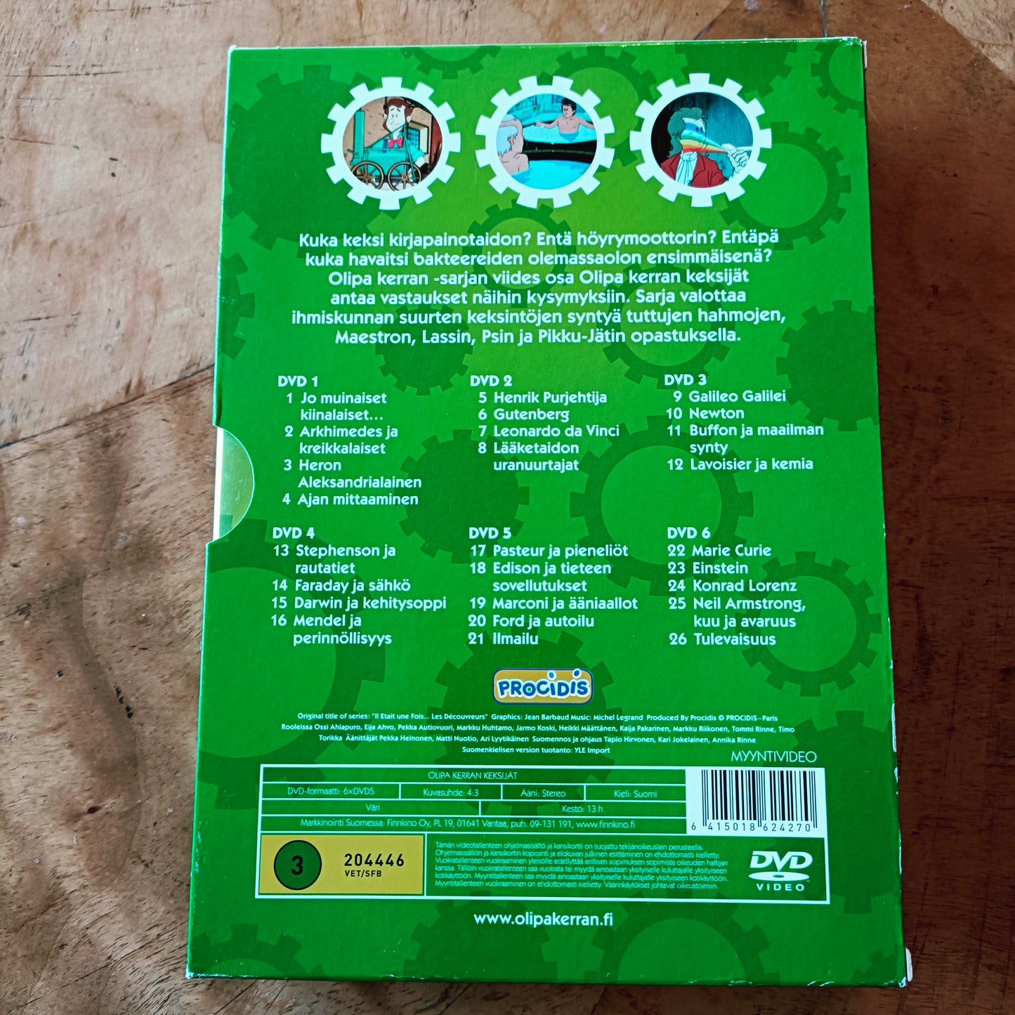 Olipa kerran keksijät 1-6 - 6DVD