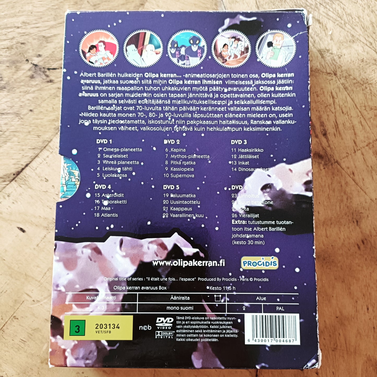 Olipa kerran avaruus - 6DVD *