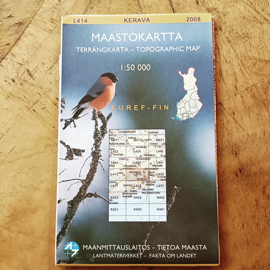 Maastokartta Kerava 2008 - 1:50000