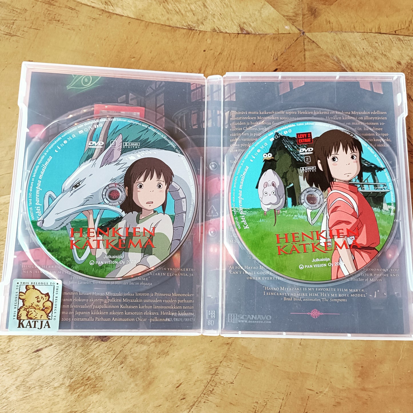 Henkien kätkemä - Hayao Miyazaki - 2DVD