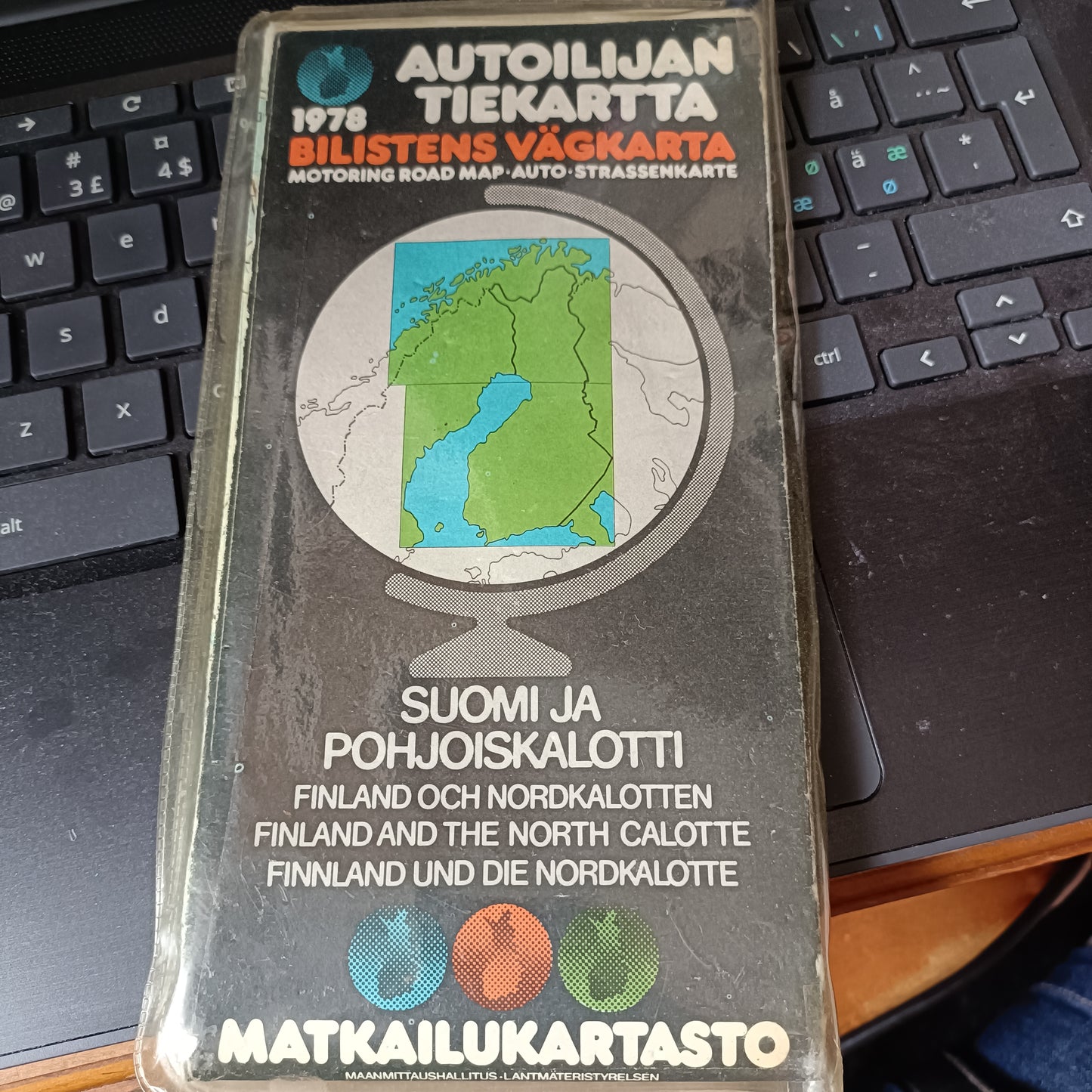 Autoilijan tiekartta 1978 - Suomi ja pohjoiskalotti