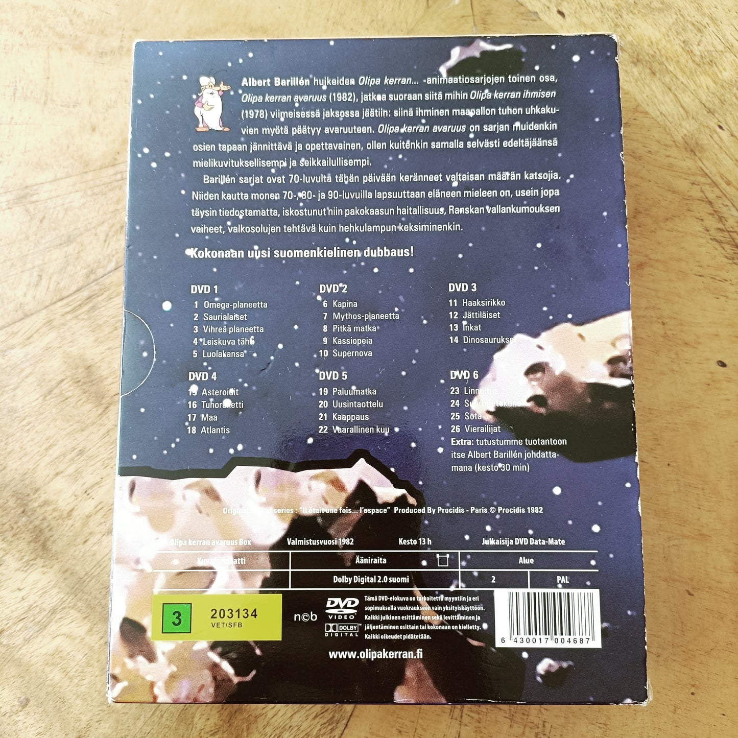 Olipa kerran avaruus - 6DVD