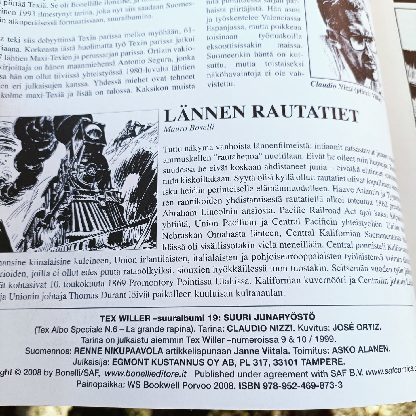 Tex Willer - Suuri junaryöstö - suuralbumi 19