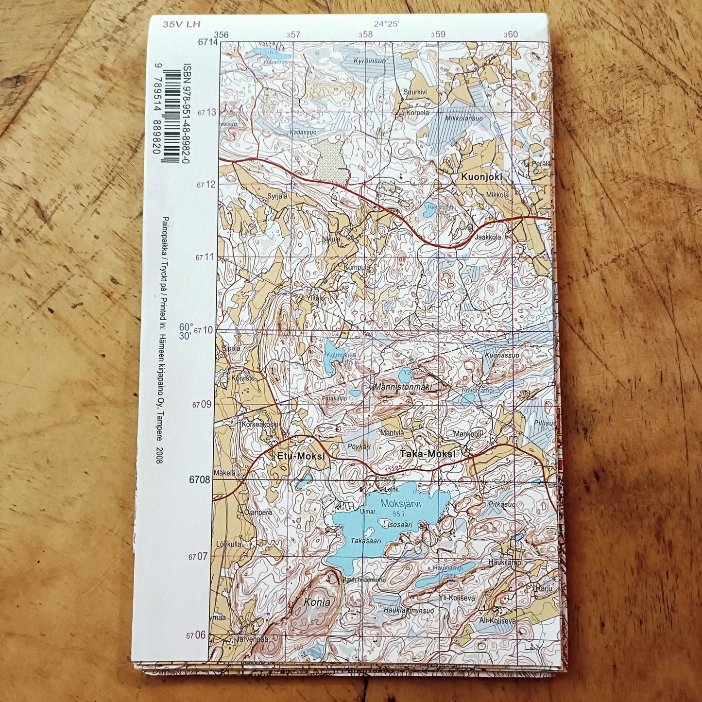 Maastokartta Kerava 2008 - 1:50000