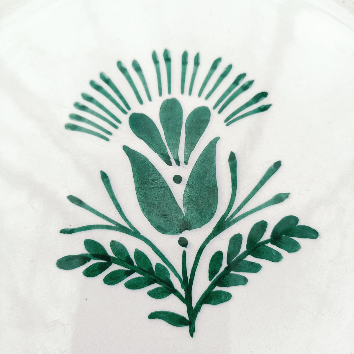 Arabia Green Thistle lautanen