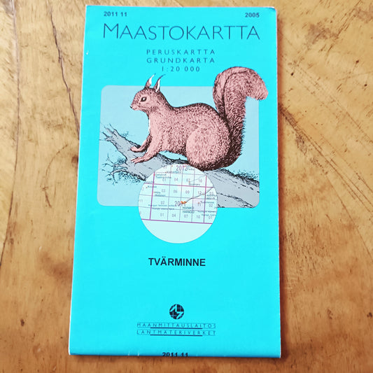 Maastokartta Tvärminne 2005 - 1:20000