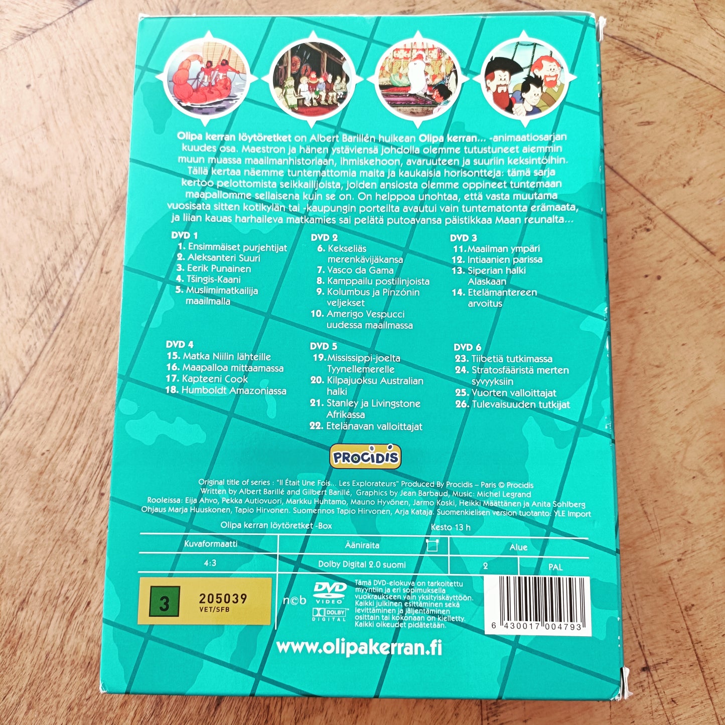 Olipa kerran löytöretket 1-6 - 6DVD