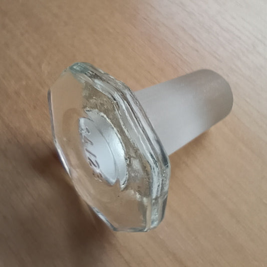 Apteekkipullon lasikorkki 14/23, kirkas