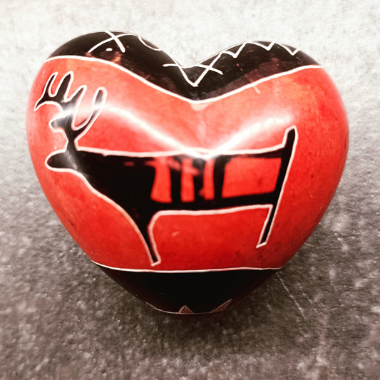 Punainen sydänkivi - Voimakivi - Poro