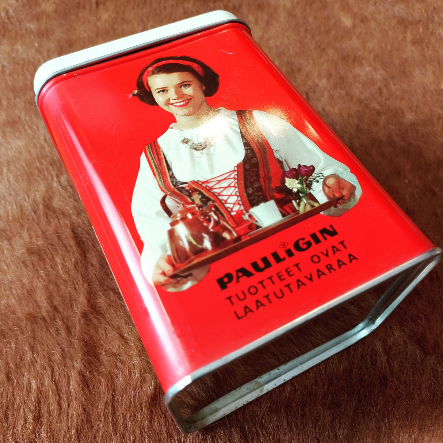 Paulig Paula-tyttö kahvi peltipurkki *
