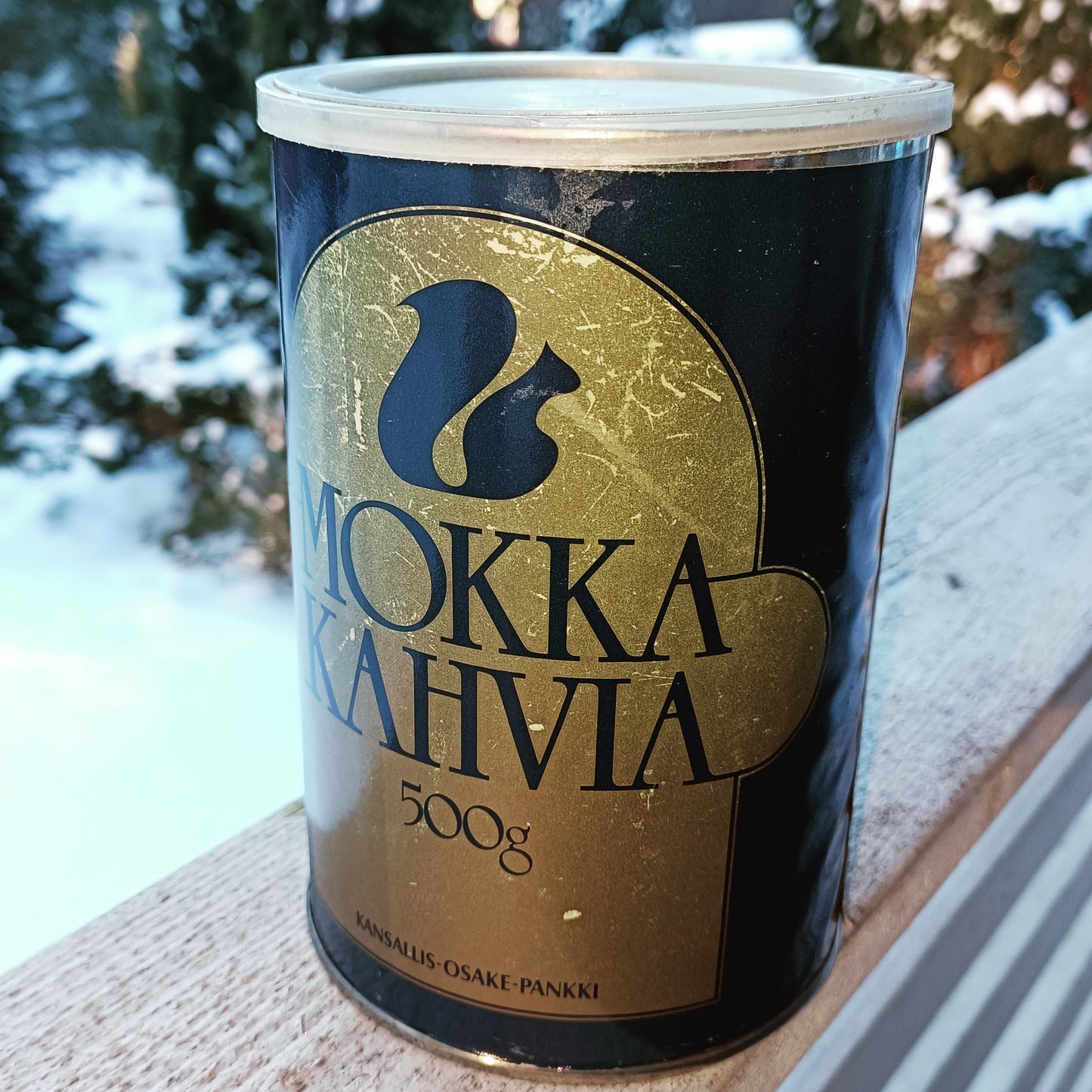 Kahvipurkki Mokkakahvia - Kansallis-Osake-Pankki