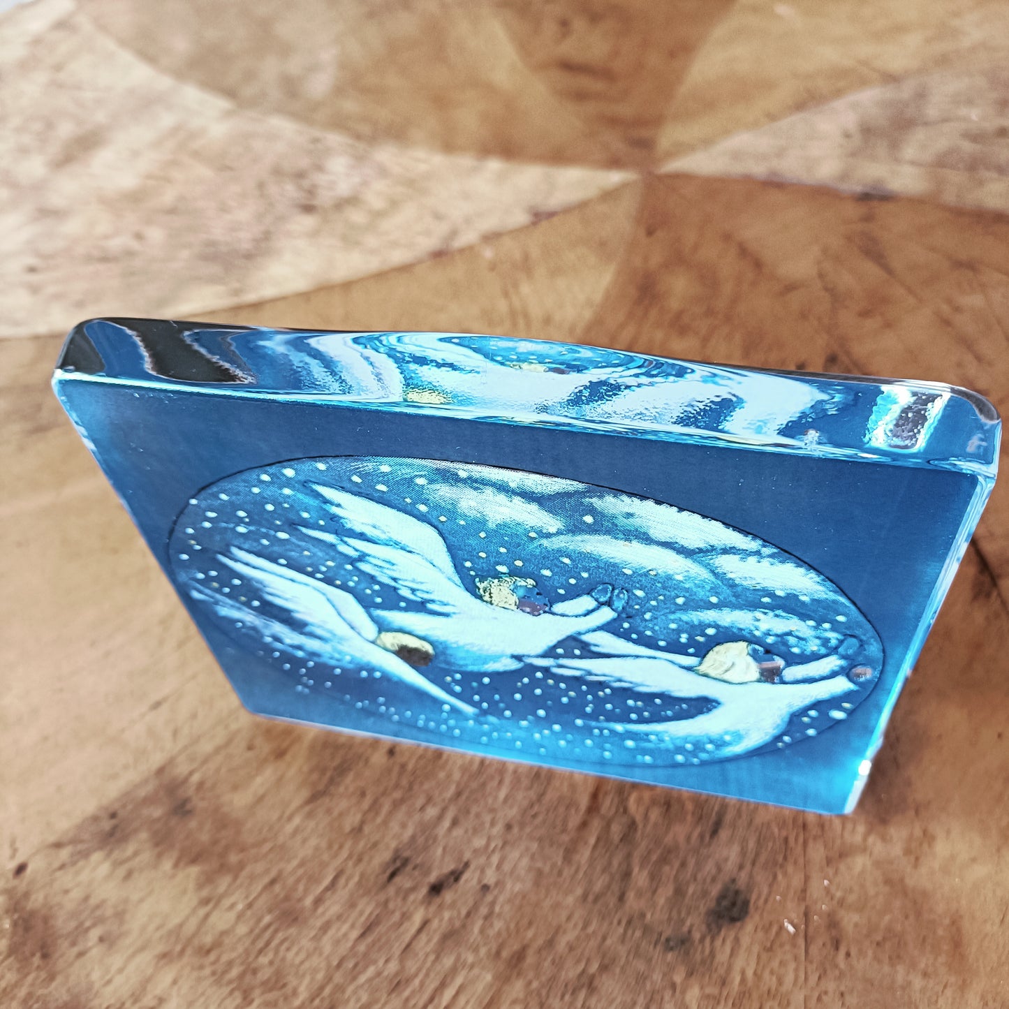 Iittala lasikortti - Sinessä taivaan keinuen - Heljä Liukko-Sundström