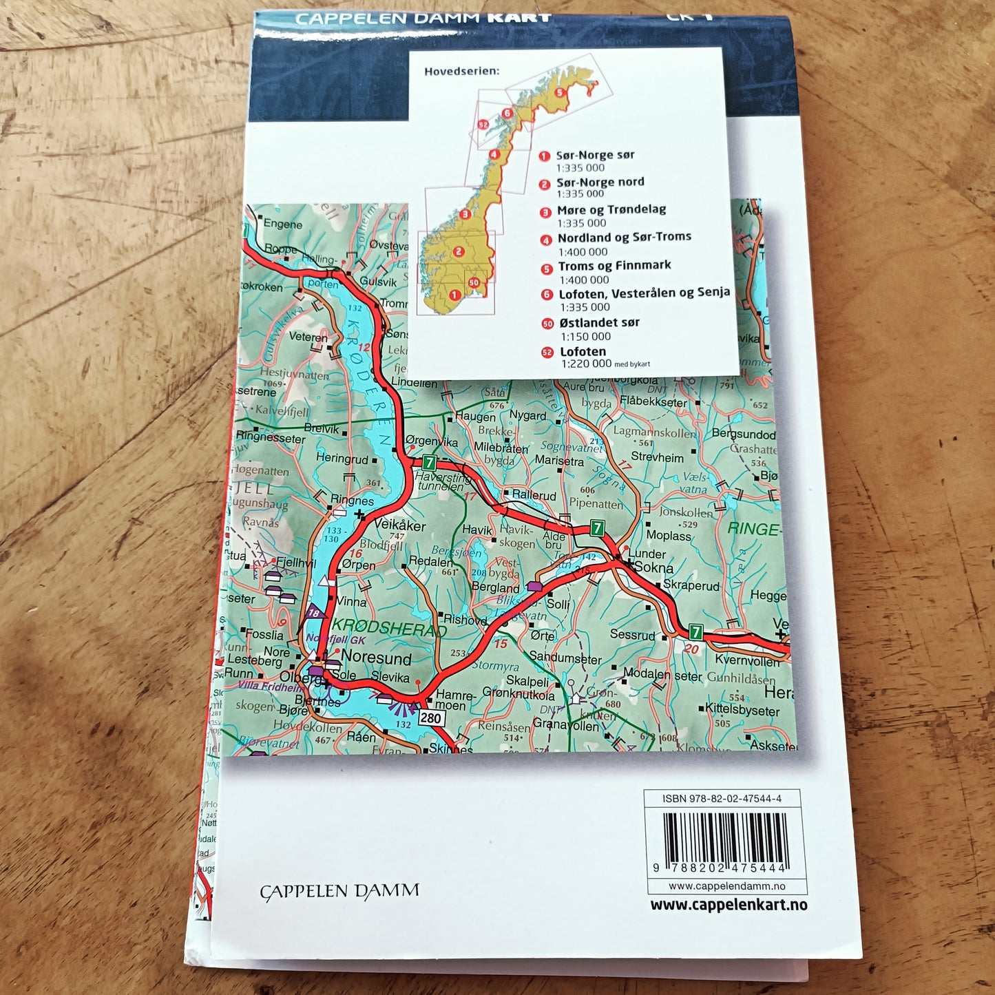 Etelä-Norjan kartta