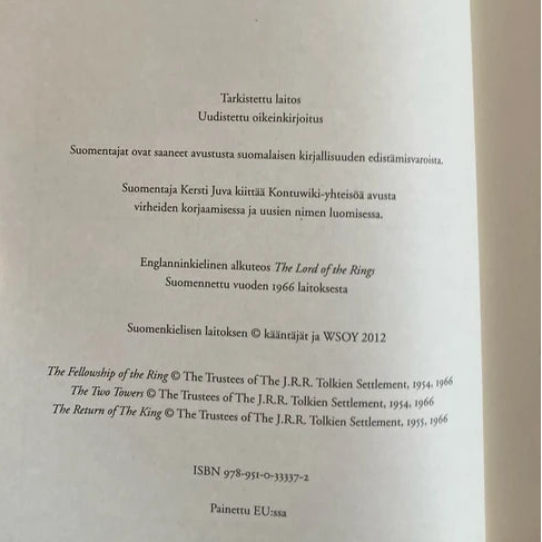 Taru sormusten herrasta - J. R. R. Tolkien