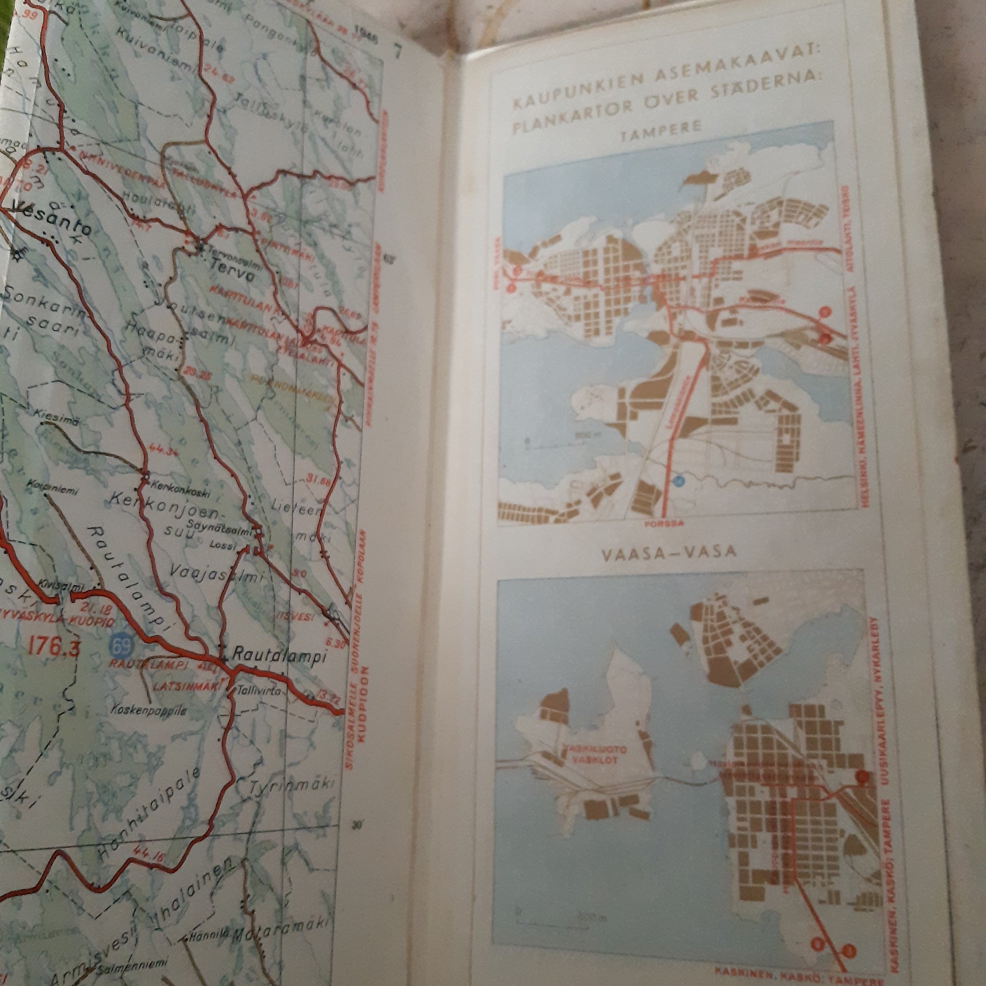 suomen tiekartta 7 - 1946