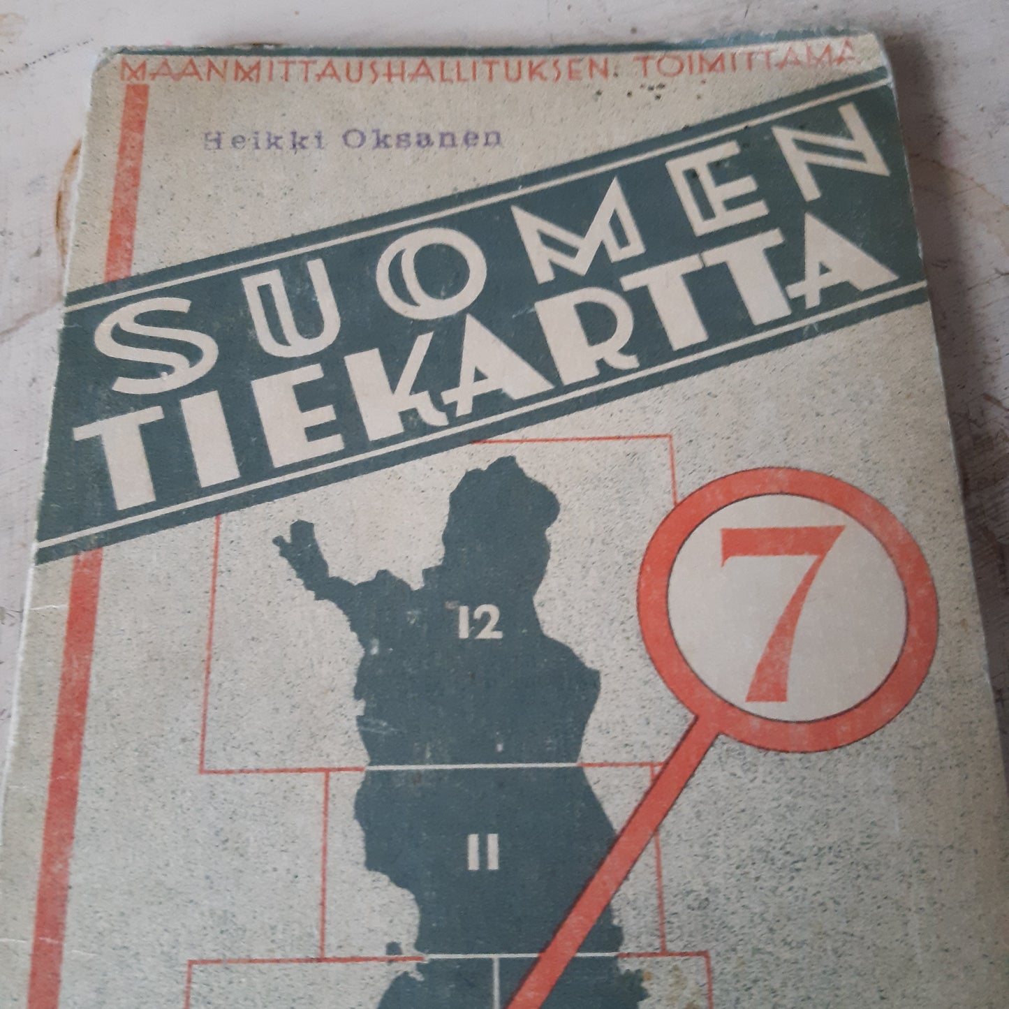 suomen tiekartta 7 - 1946
