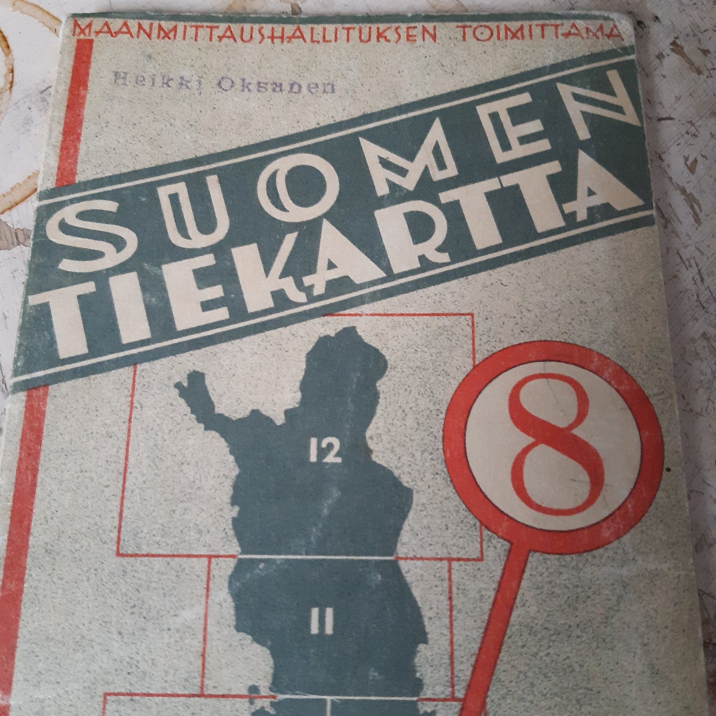 suomen tiekartta 8 - 1946