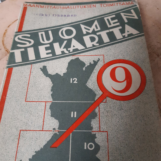 suomen tiekartta 9 - 1940