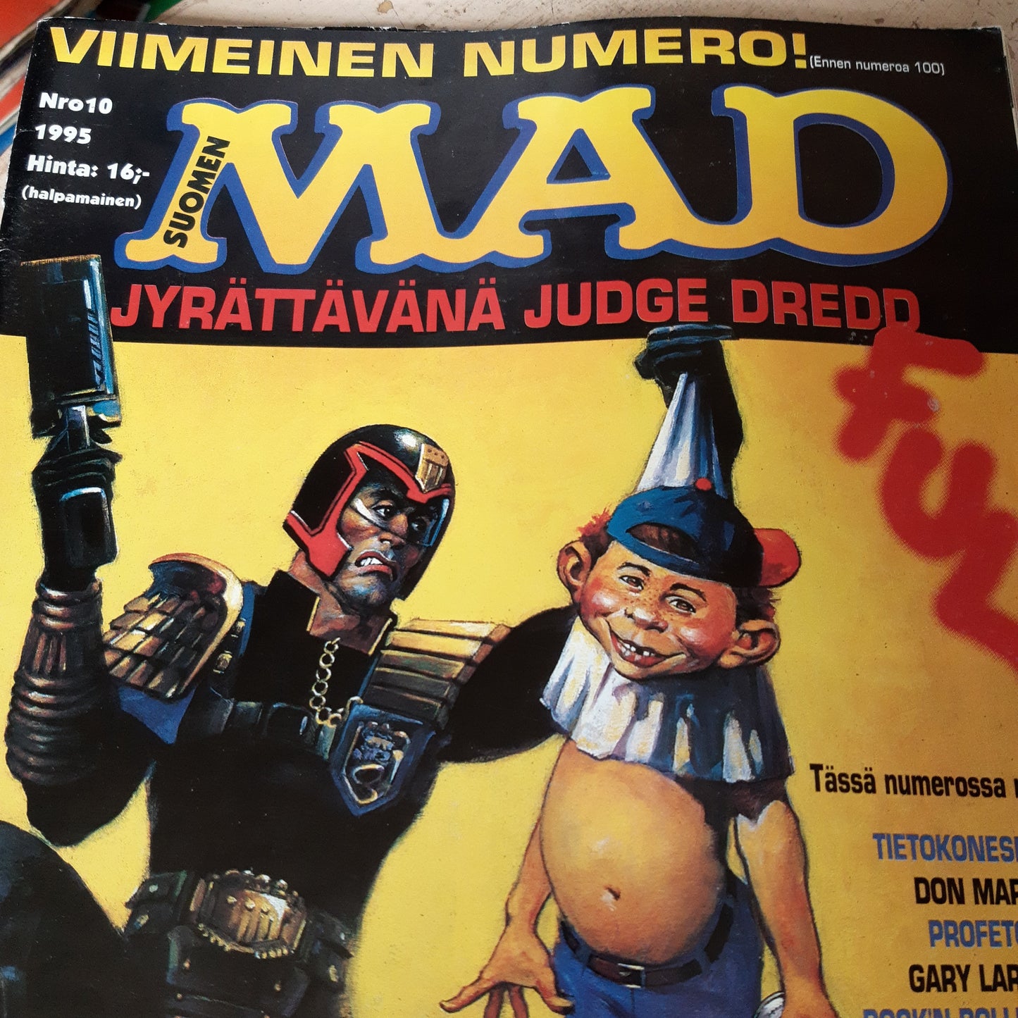 suomen mad nro 10 - 1995 - jyrättävänä judge dredd