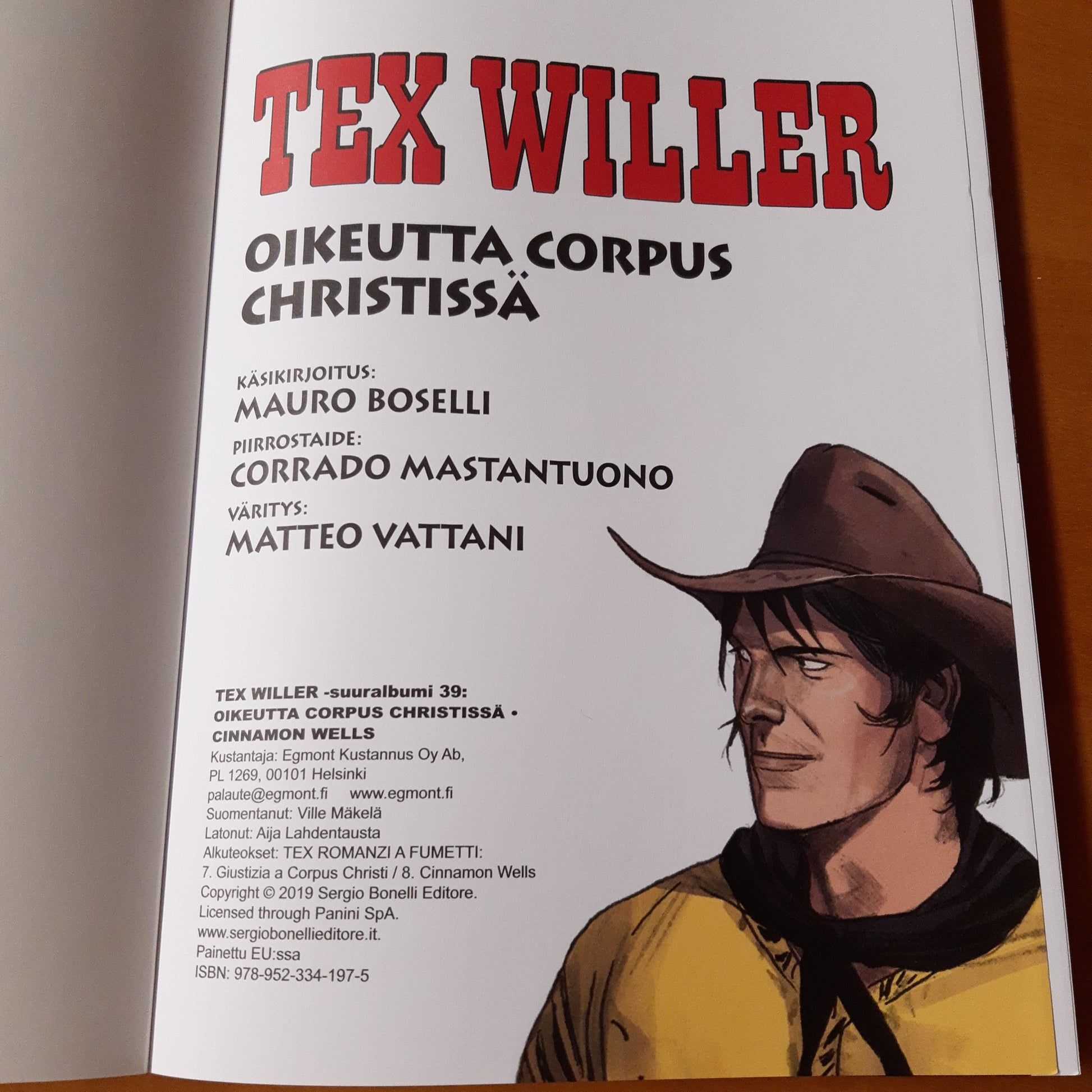 tex willer - oikeutta corpus christissä ja cinnamon wells - suuralbumi 39