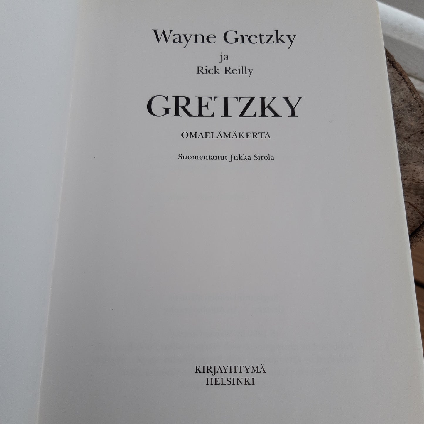gretzky omaelämäkerta