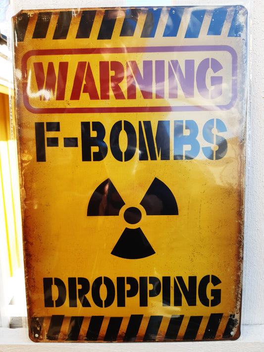 peltikyltti warning f-bombs dropping