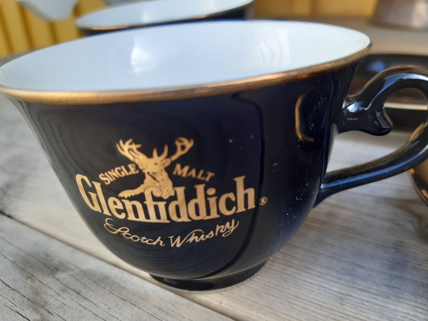 glenfiddich kahvikuppi + aluslautanen