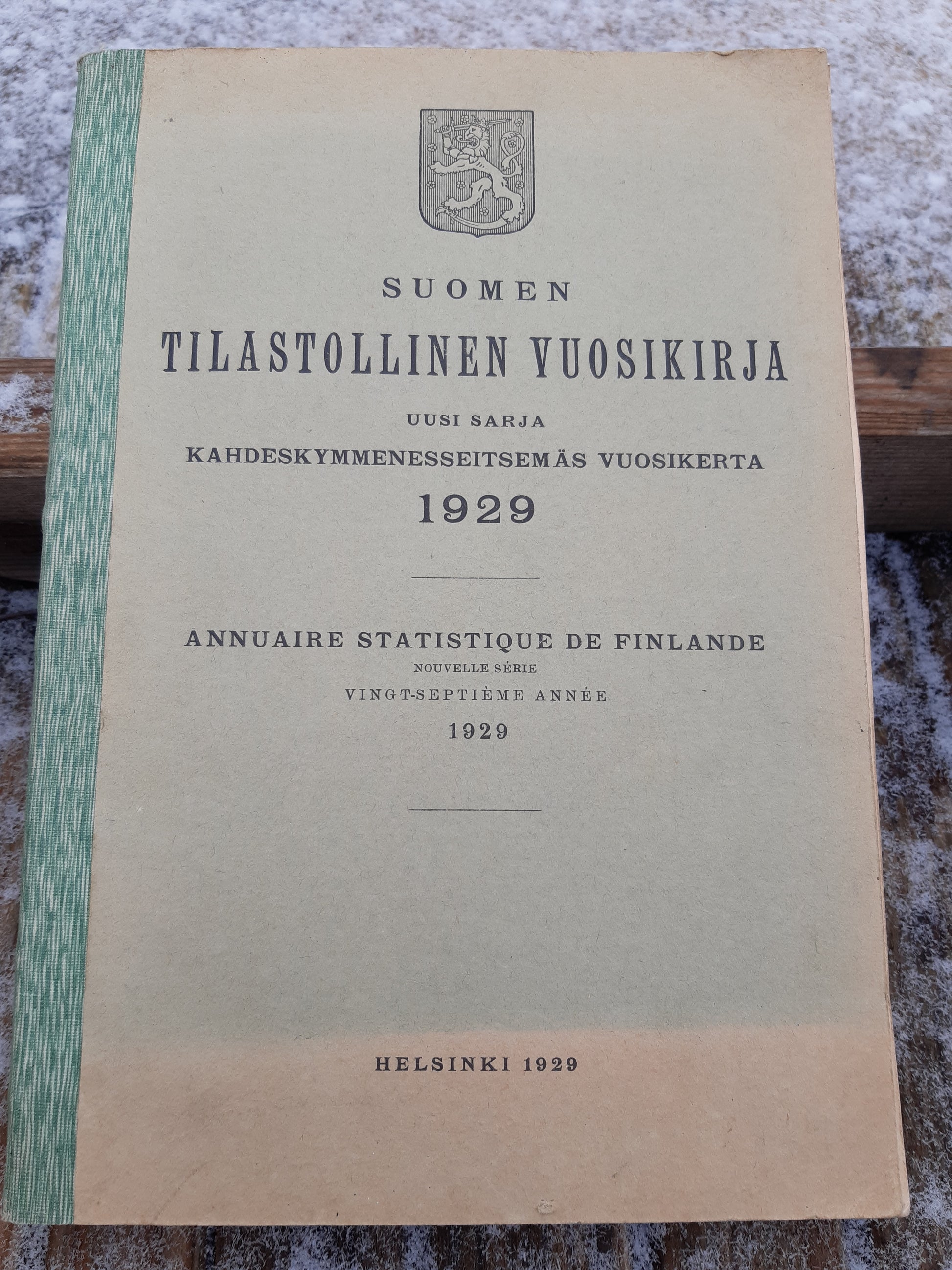 suomen tilastollinen vuosikirja 1929